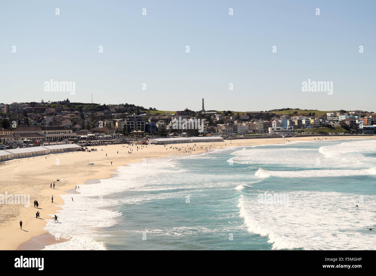 Bella giornata di sole a Bondi Beach, Sydney, Australia. Foto Stock