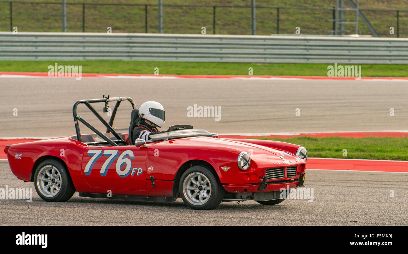 1964 Triumph Spitfire nella classe EP - azionato da Derek Vick - 2015 CI SVRA Vintage Campionato Nazionale tenutosi a COTA Foto Stock