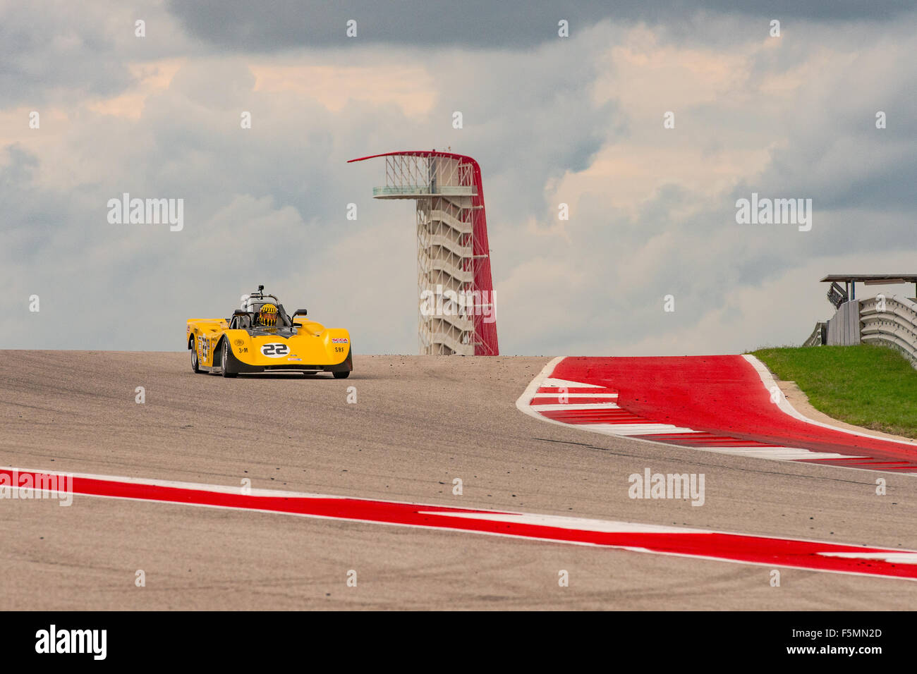 Sportscar Vintage Racing sul circuito delle Americhe, Austin, Texas. Foto Stock