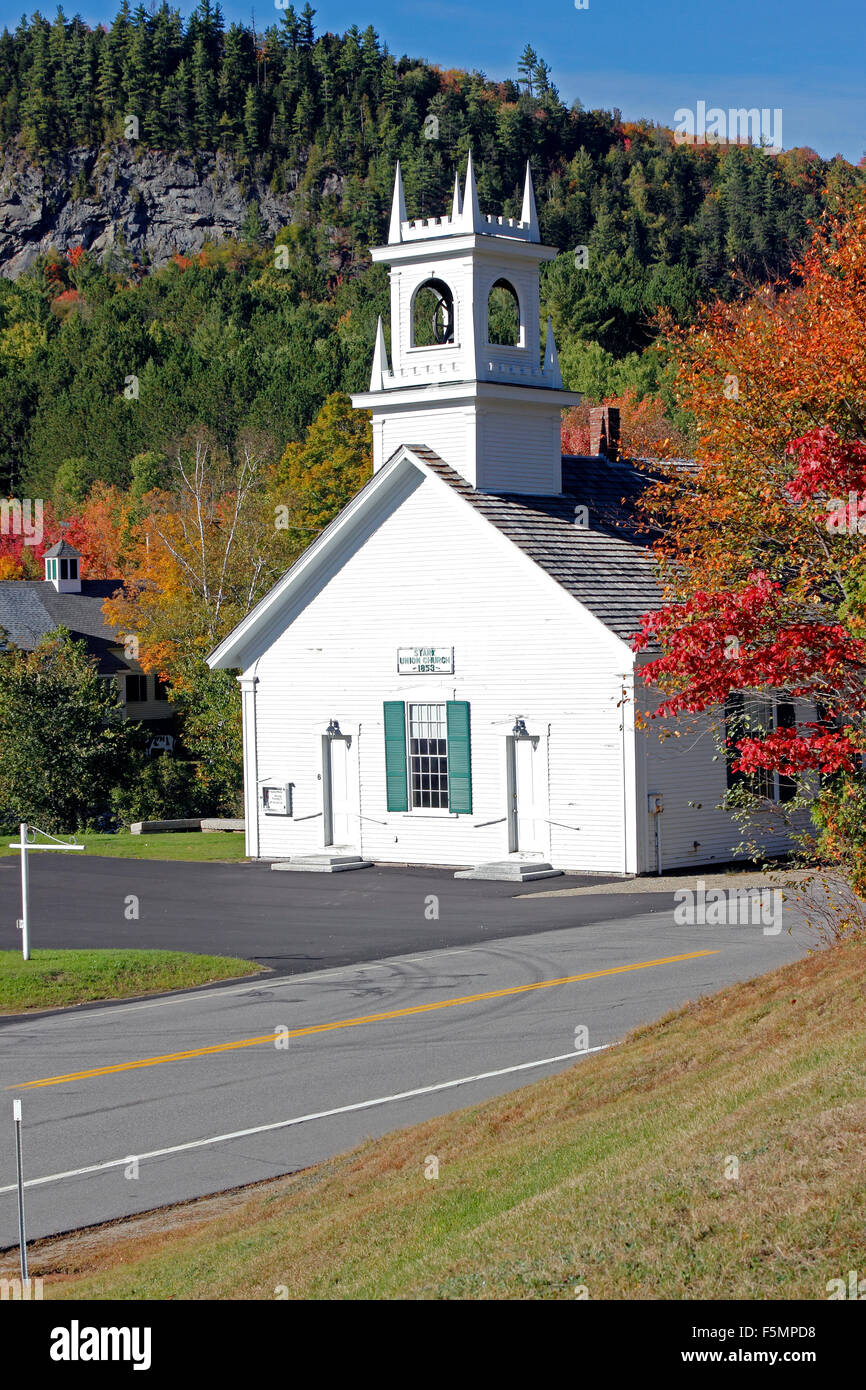 Stark Unione Chiesa Stark New Hampshire New England USA Foto Stock