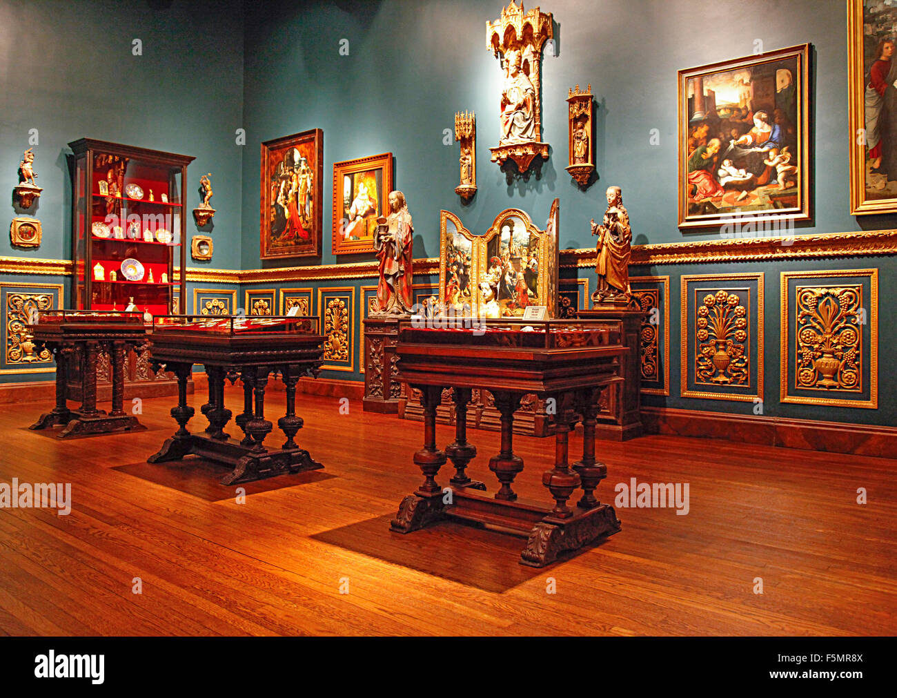 Arte rinascimentale e barocca in belle gallerie d'impressionante Ringling Museum of Art di Sarasota, FL Foto Stock