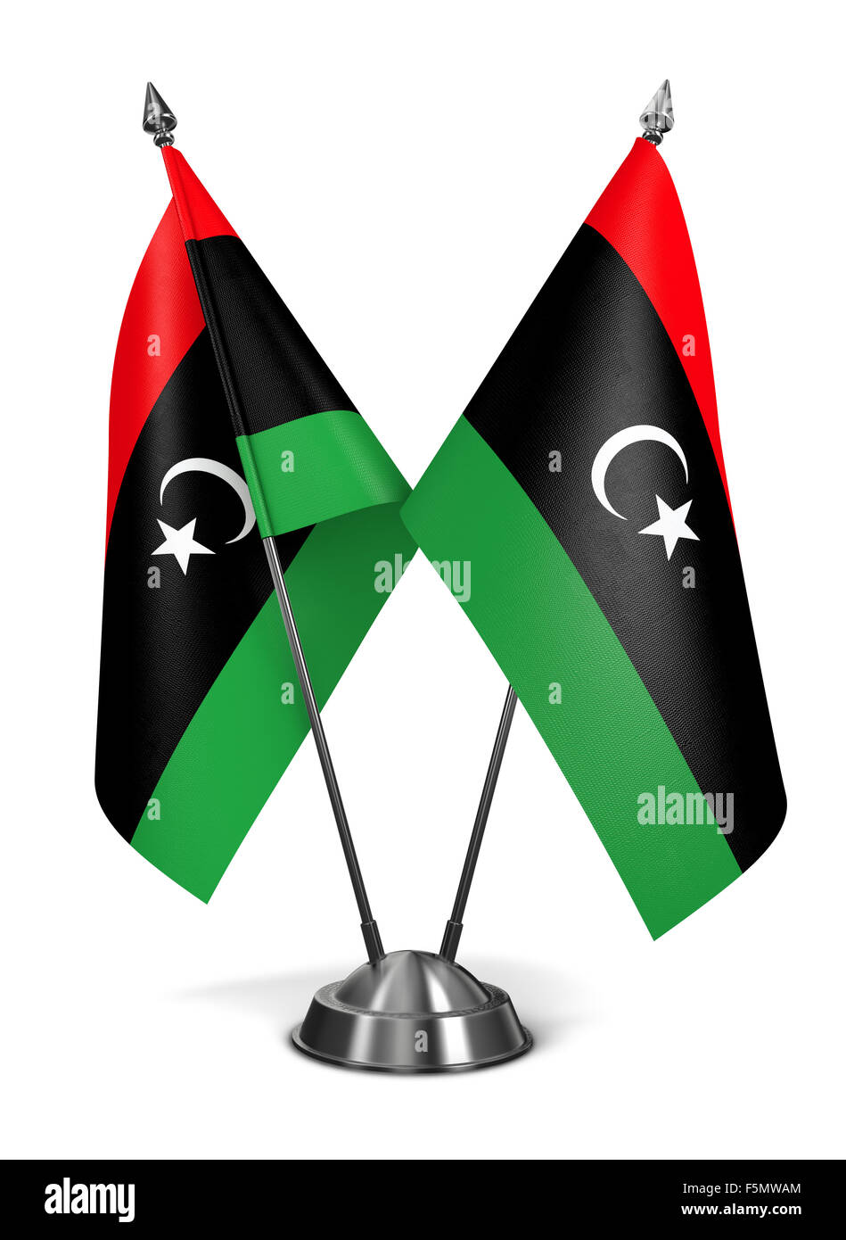 Libia - Bandiere in miniatura. Foto Stock