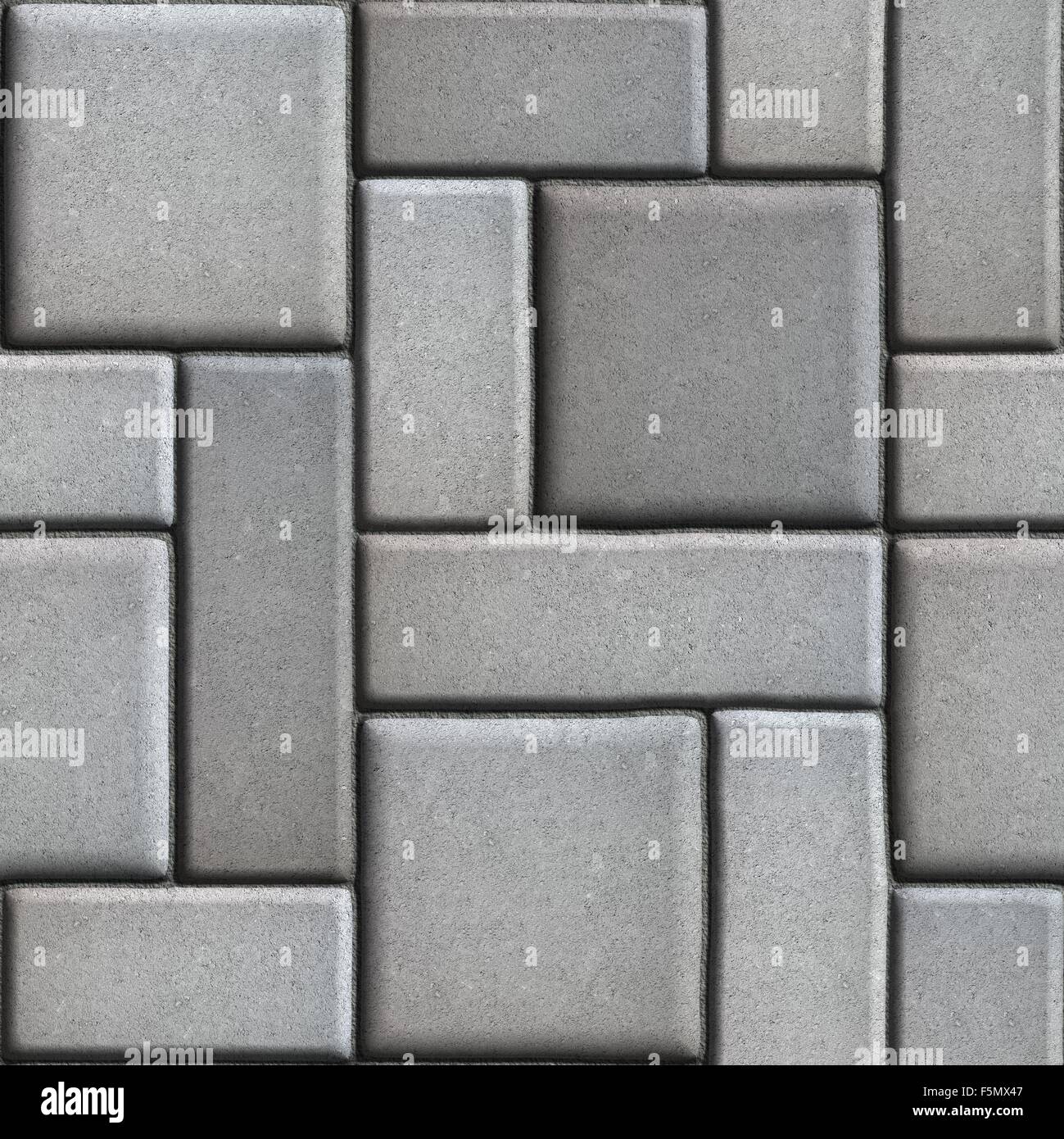 Liscio Pavimentazioni come dei rettangoli e quadrati. Foto Stock
