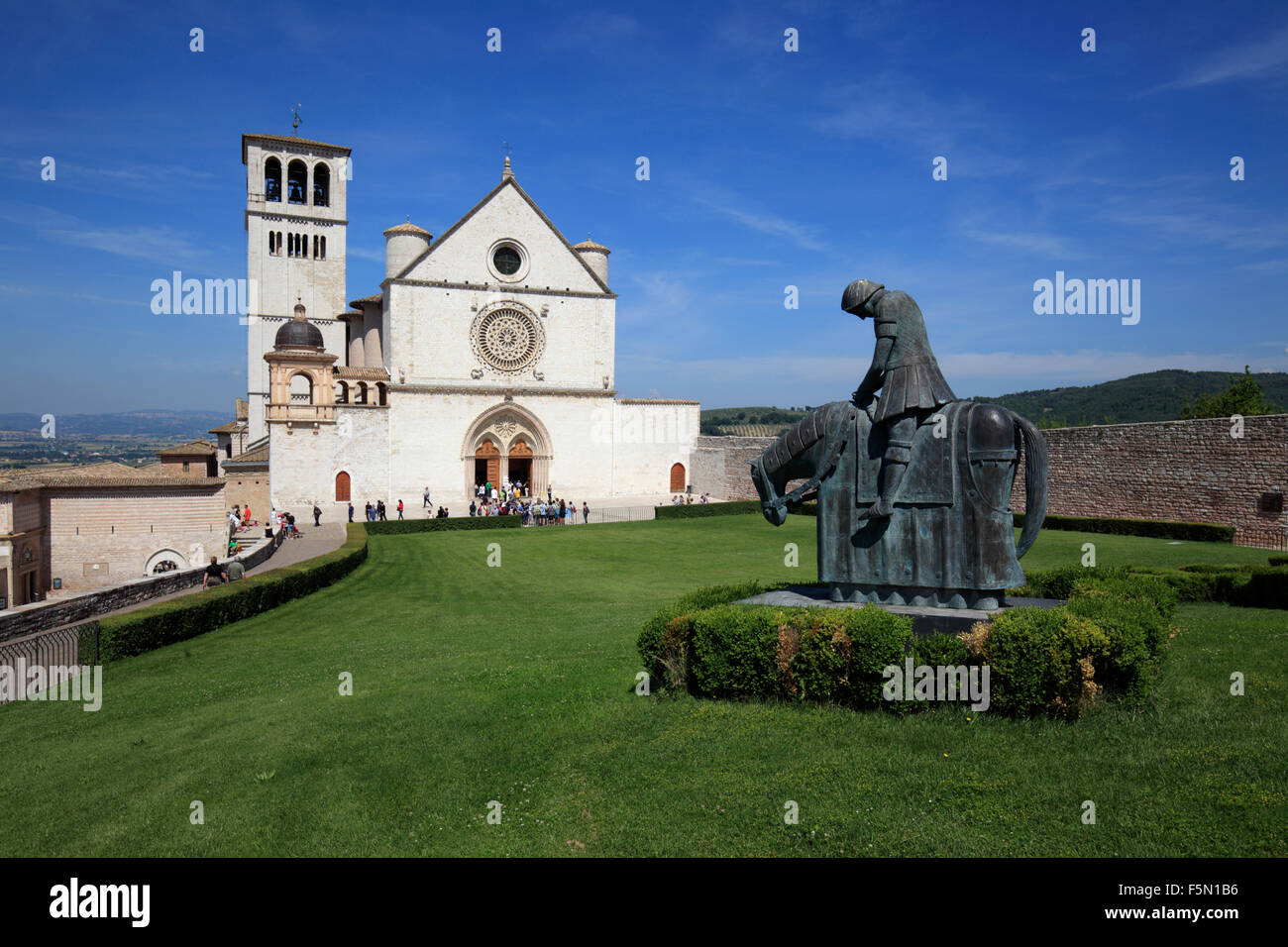 Basilica di San Francesco d'Assisi, Assisi, Italia Foto Stock