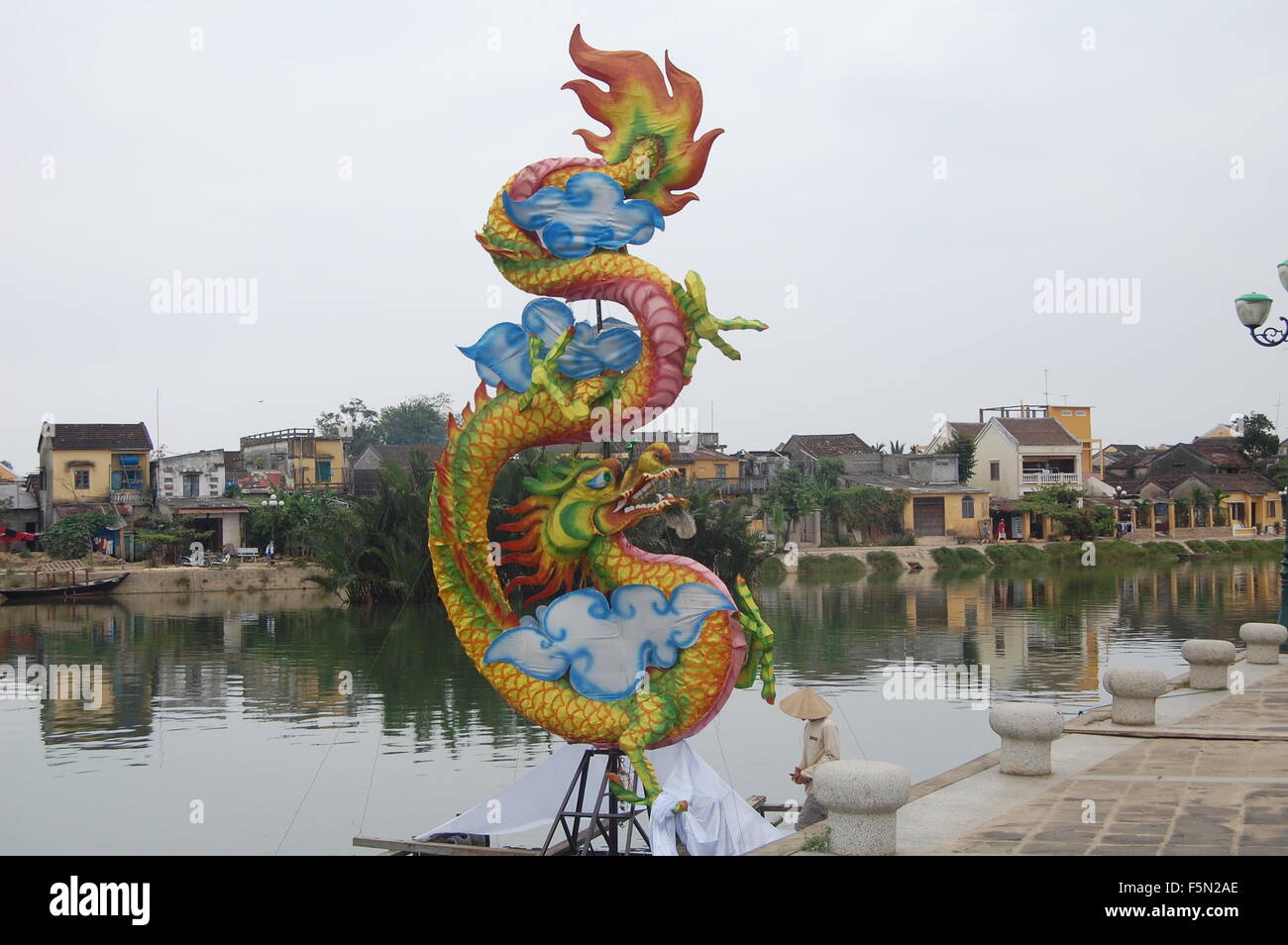 Decorazione per strada ad Hoi An, Vietnam Foto Stock