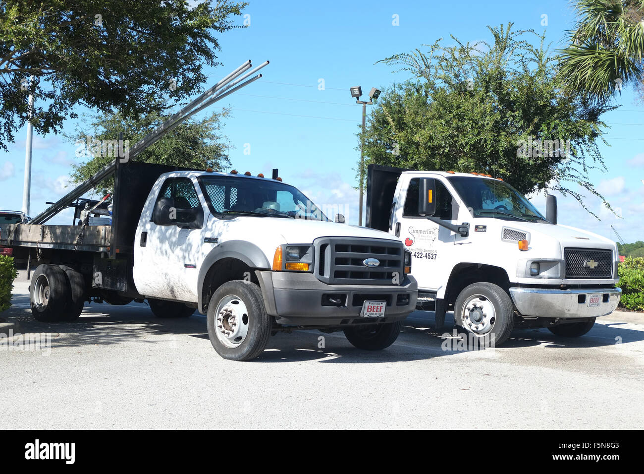 Piccolo camion americani in Florida Foto Stock