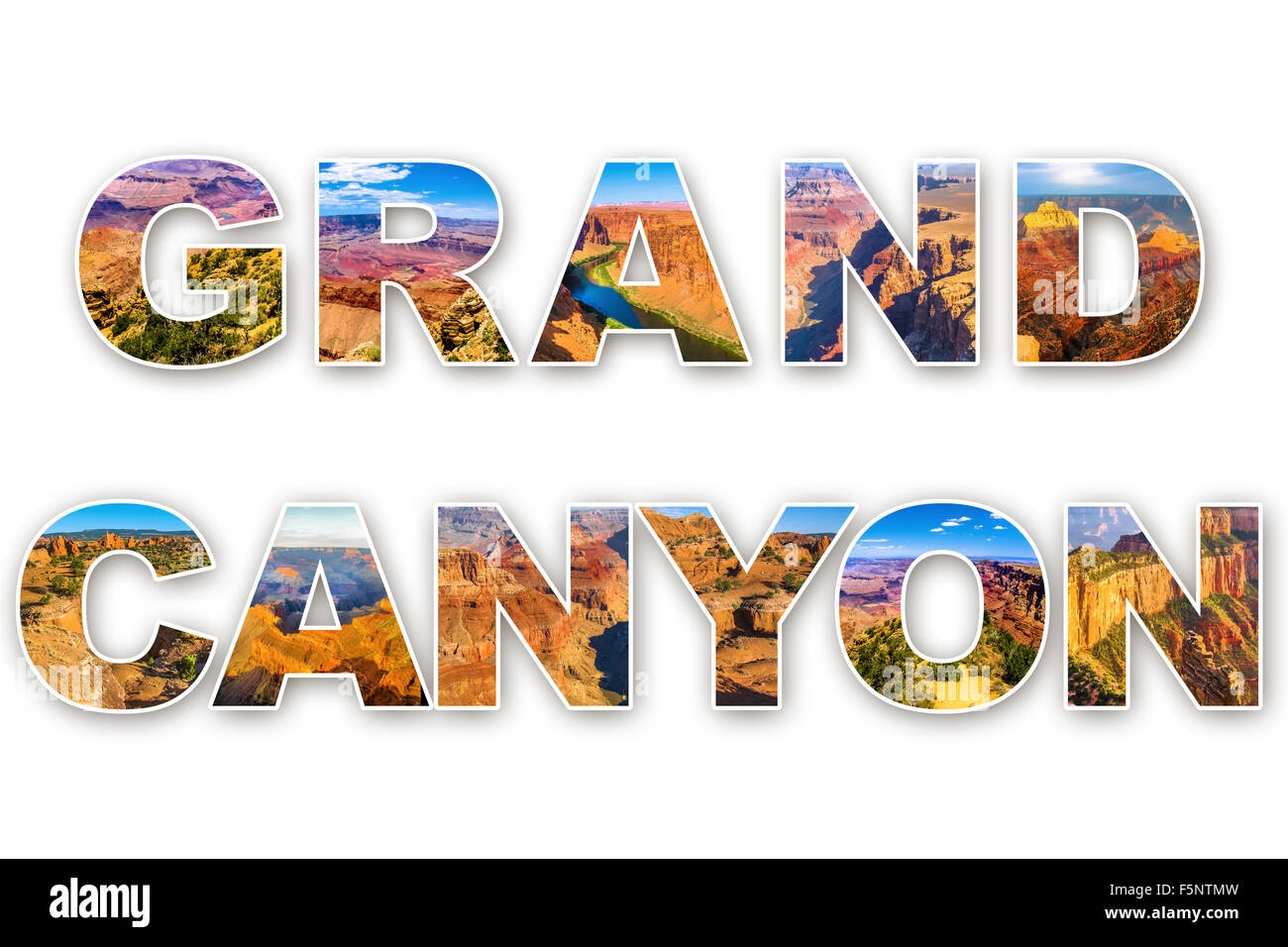 Grand Canyon collage Foto Stock