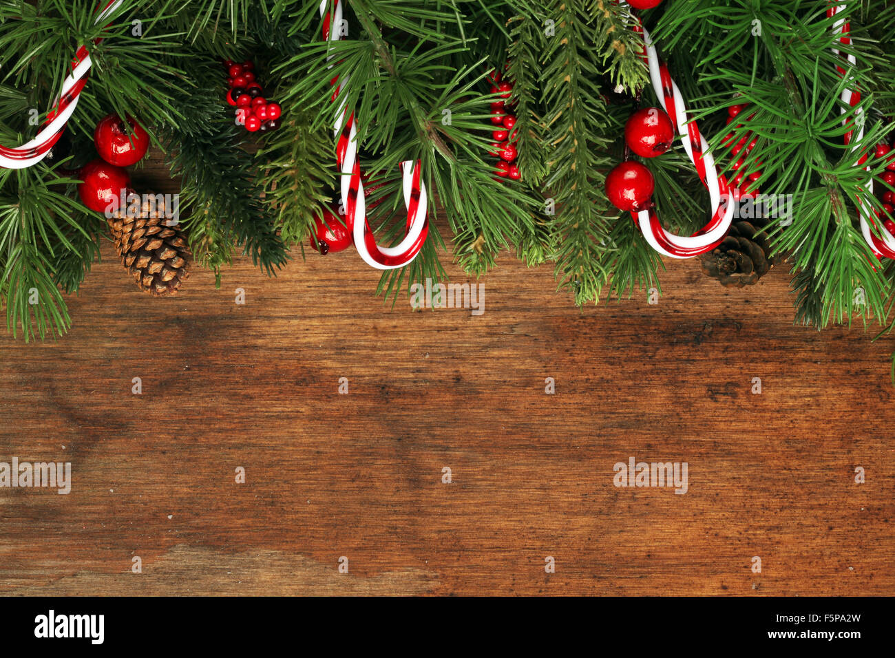 Albero di Natale sfondo rami Foto Stock
