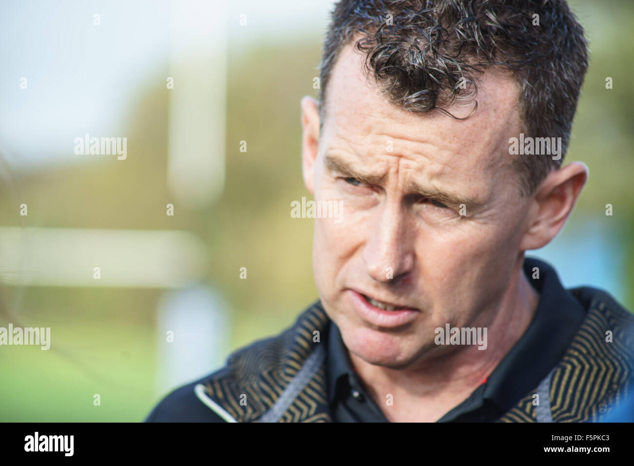 Nigel Owens, Gallese internazionalmente rinomata rugby arbitro Foto Stock