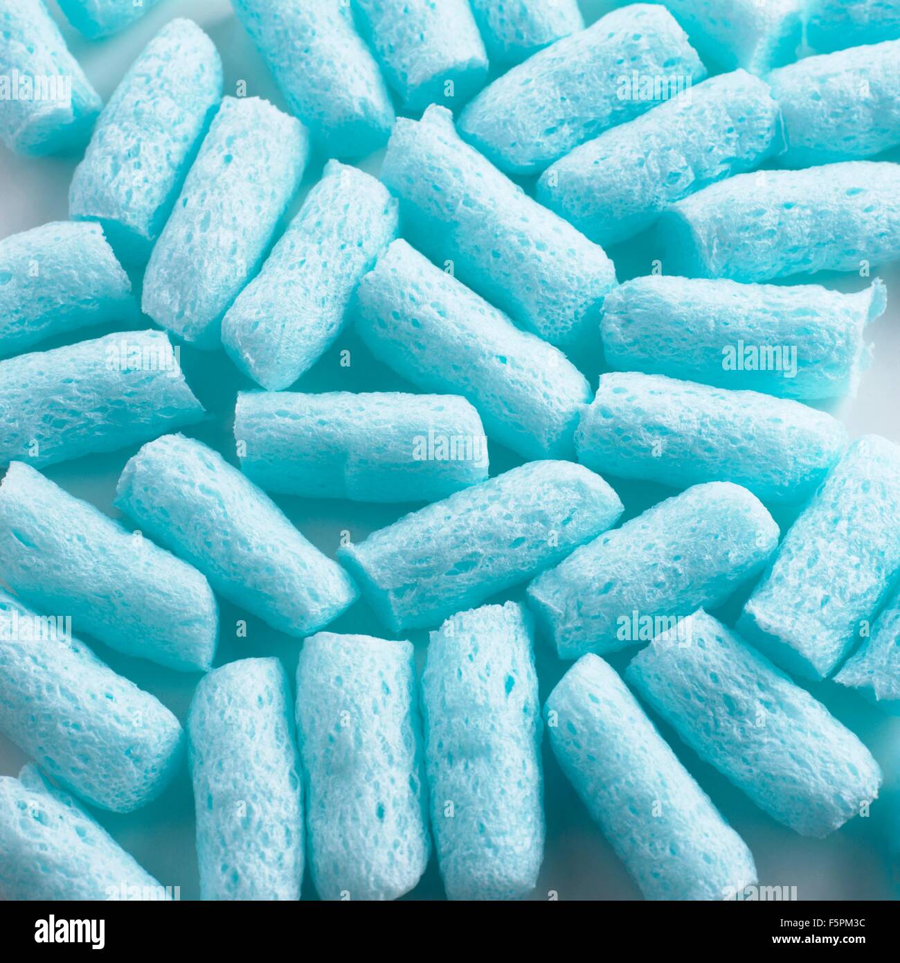 Imballaggi in polistirene materiale. Foto Stock