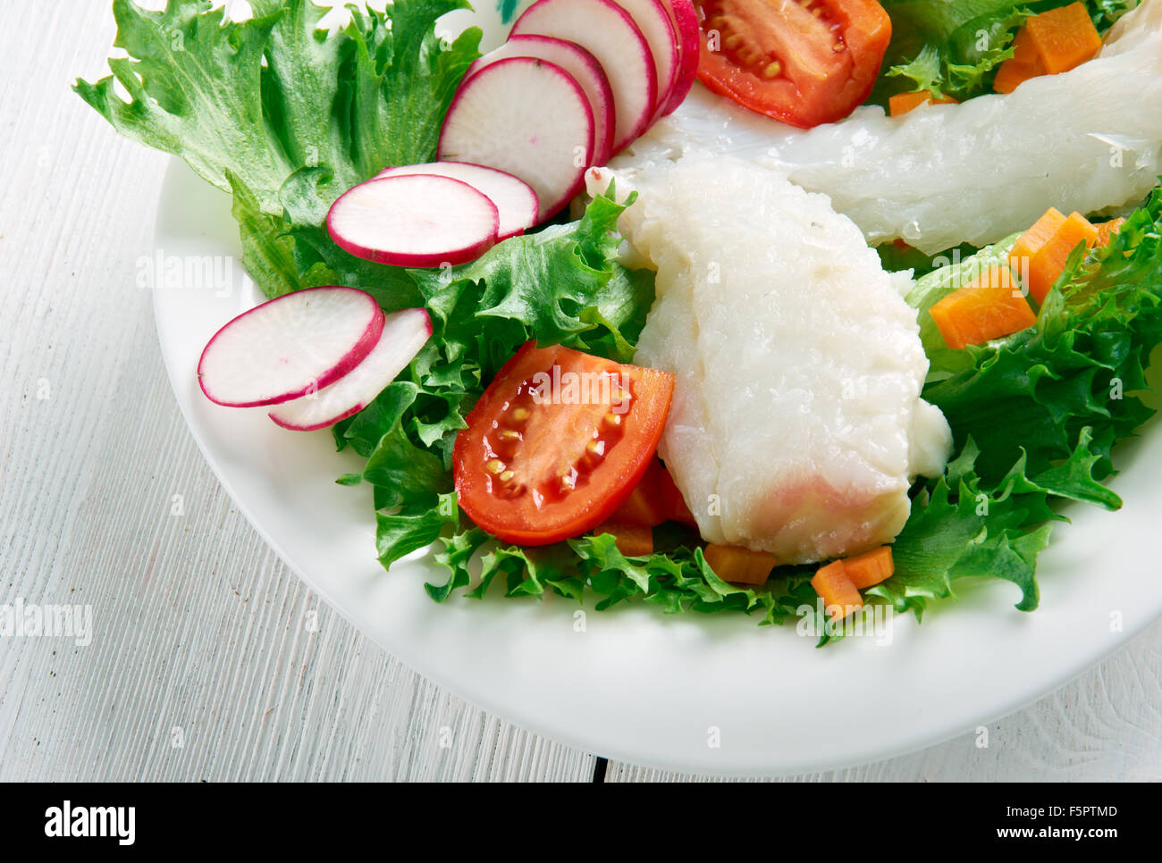 Disseccata cod insalata - Nord piatto irlandese. Foto Stock