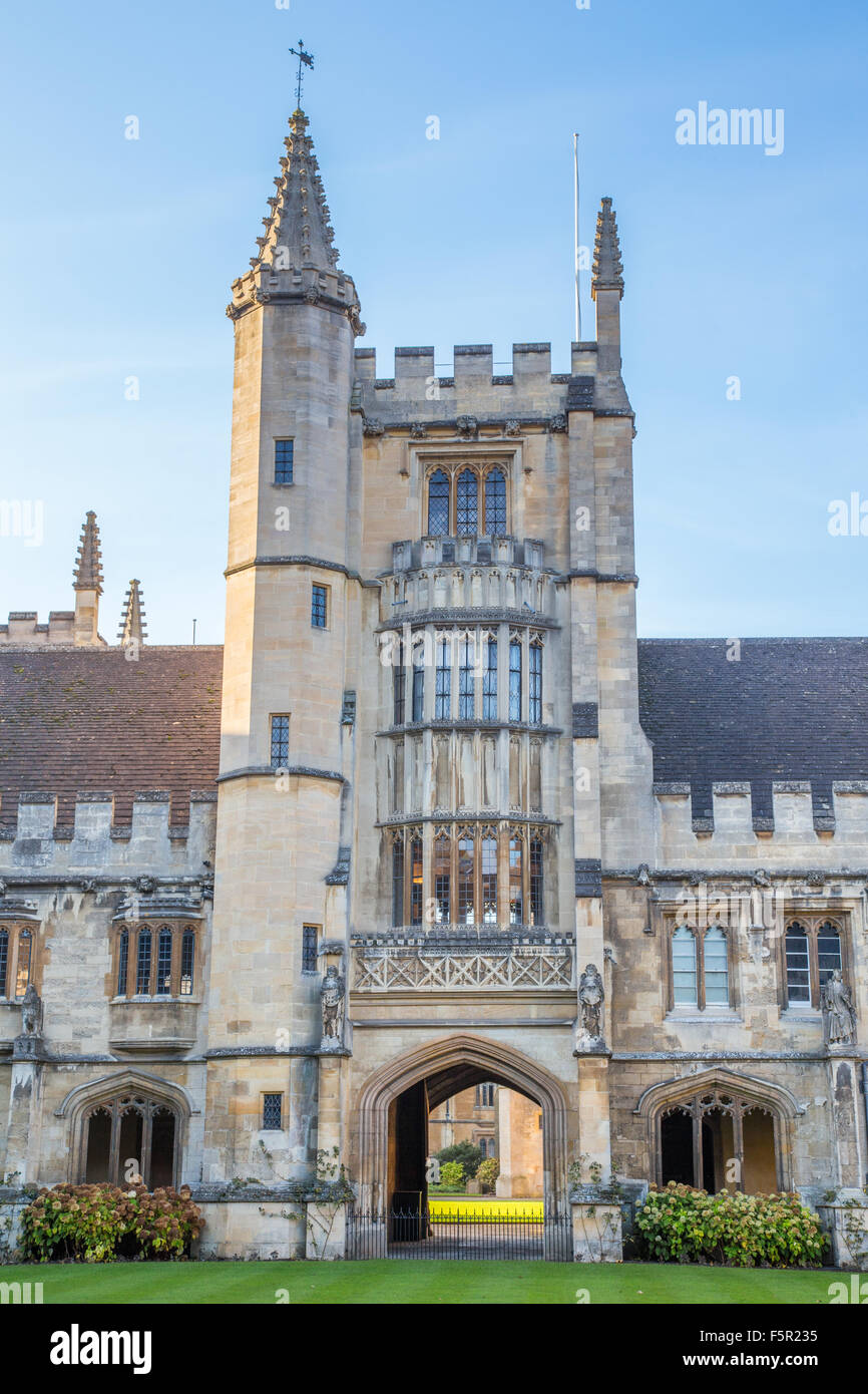 Il Magdalen College chiostro, Università di Oxford, Oxford, Inghilterra Foto Stock