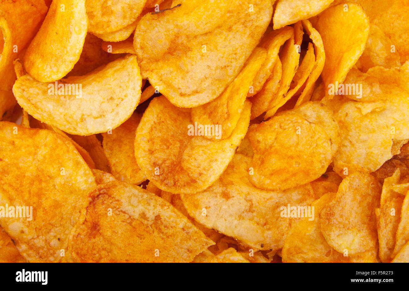 Close-up di frittura di patatine fritte. Lo sfondo o la texture Foto Stock