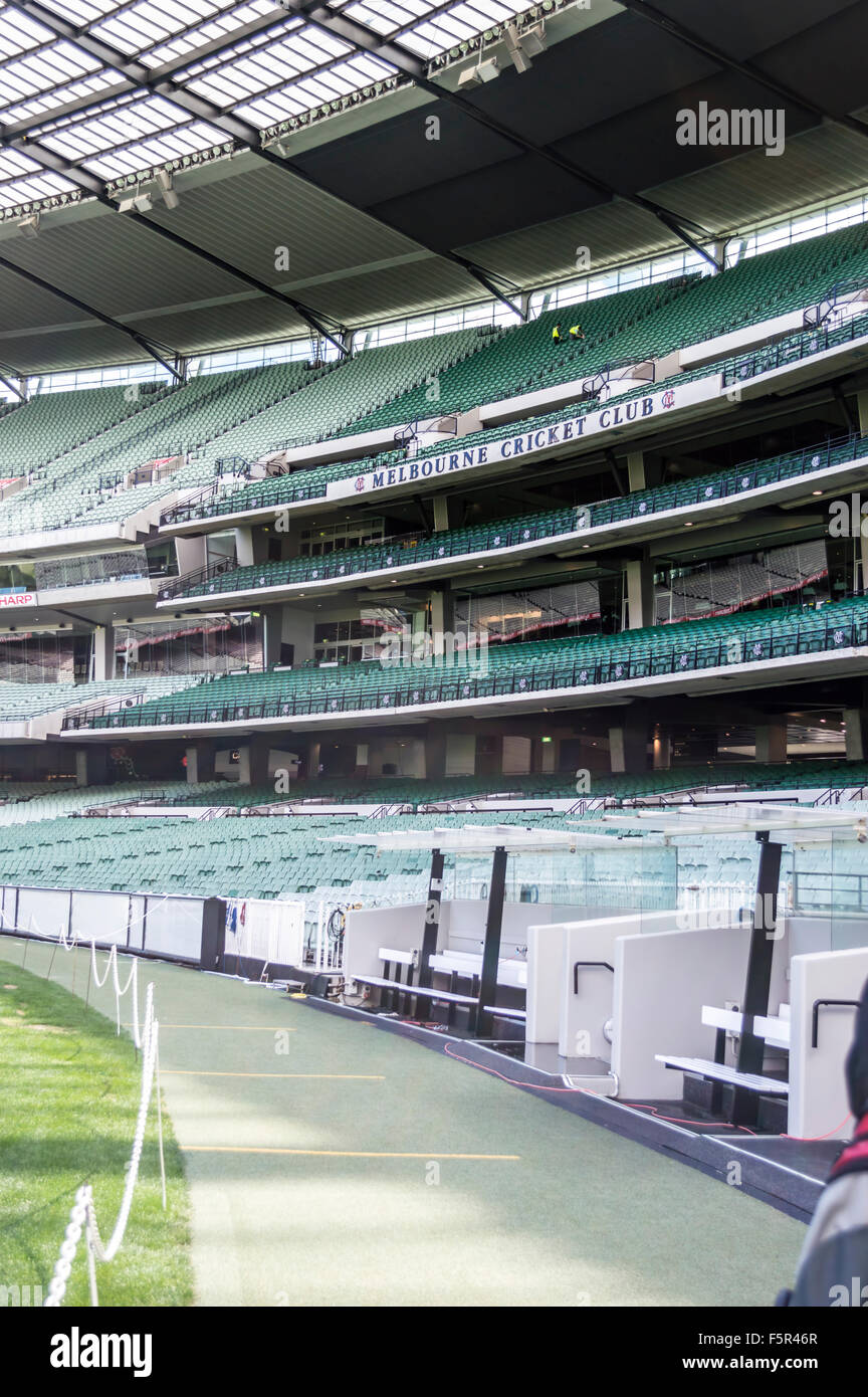 Il Melbourne Cricket Ground (MCG) è un australiano stadio sportivo situato nel Parco di Yarra, Melbourne, Victoria, e la casa di th Foto Stock