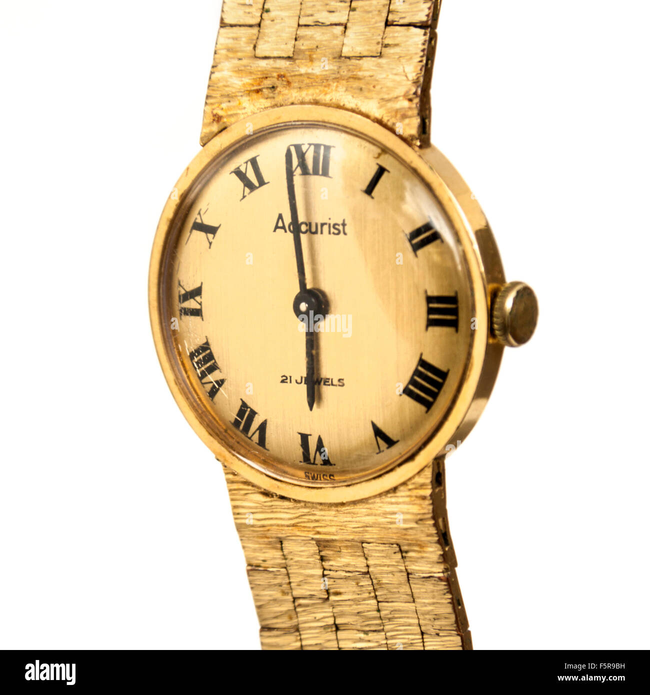 Vintage Swiss orologio da donna da Accurist (21 gioielli) Foto Stock