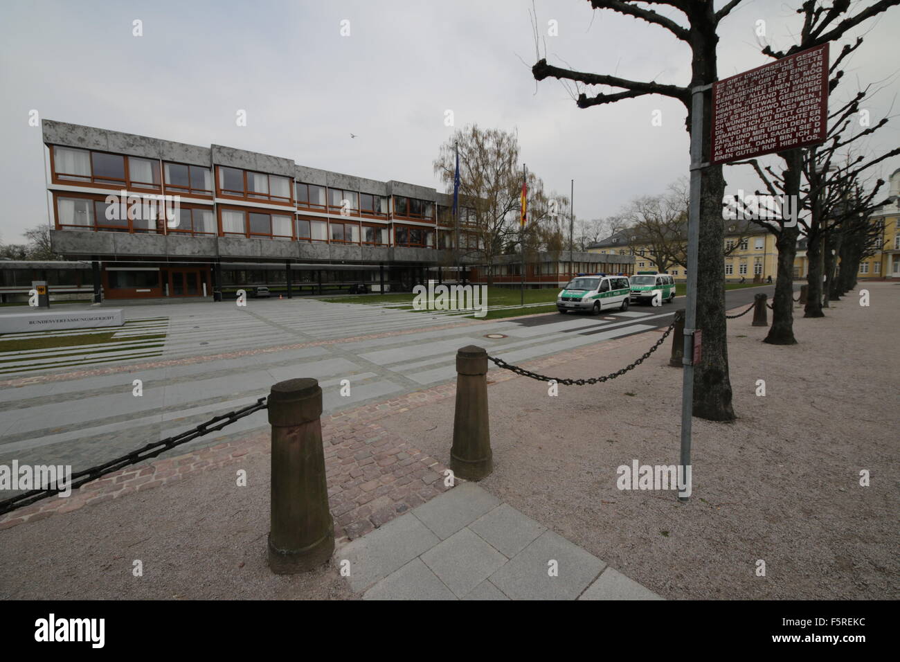 Bundesverfassungsgericht tedesco (Corte costituzionale federale della Germania, Karlsruhe) Foto Stock