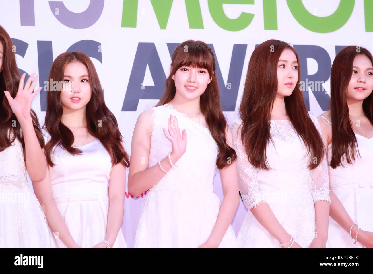 Il tappeto rosso del 2015 Melone Music Awards a Seul, in Corea del Sud il 07 novembre, 2015.(Cina e Corea del Sud) Foto Stock