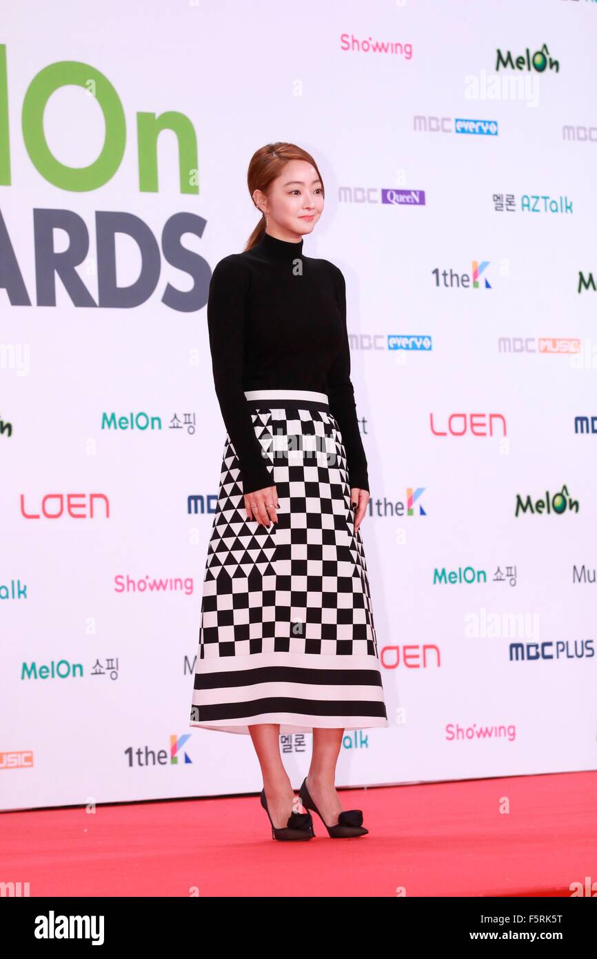 Il tappeto rosso del 2015 Melone Music Awards a Seul, in Corea del Sud il 07 novembre, 2015.(Cina e Corea del Sud) Foto Stock