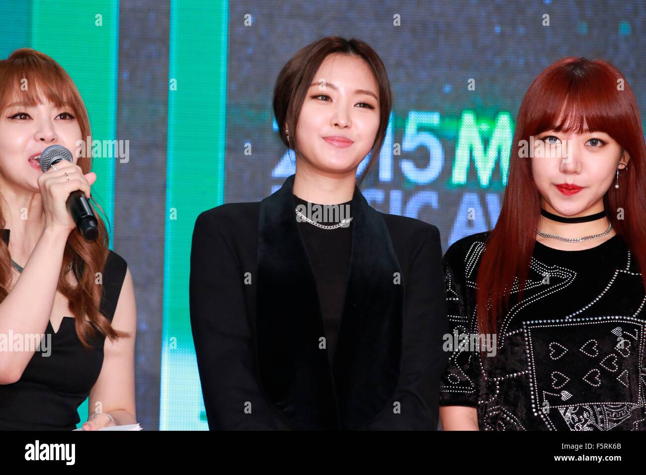 Il tappeto rosso del 2015 Melone Music Awards a Seul, in Corea del Sud il 07 novembre, 2015.(Cina e Corea del Sud) Foto Stock