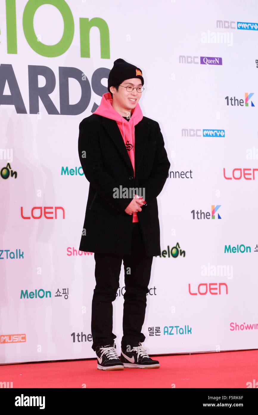 Il tappeto rosso del 2015 Melone Music Awards a Seul, in Corea del Sud il 07 novembre, 2015.(Cina e Corea del Sud) Foto Stock