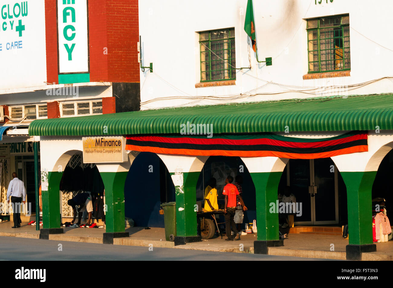 Centro città, Mosi-Oa-Tunya Road, Livingstone, Zambia Foto Stock