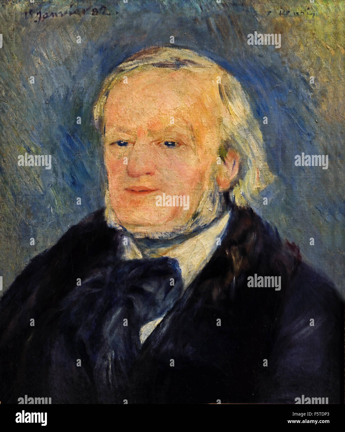 Richard Wagner 1882 Pierre Auguste Renoir 1841-1919 impressionista francese Francia ( Wilhelm Richard Wagner 1813 - 1883 del compositore tedesco opera Concert Music ) Foto Stock