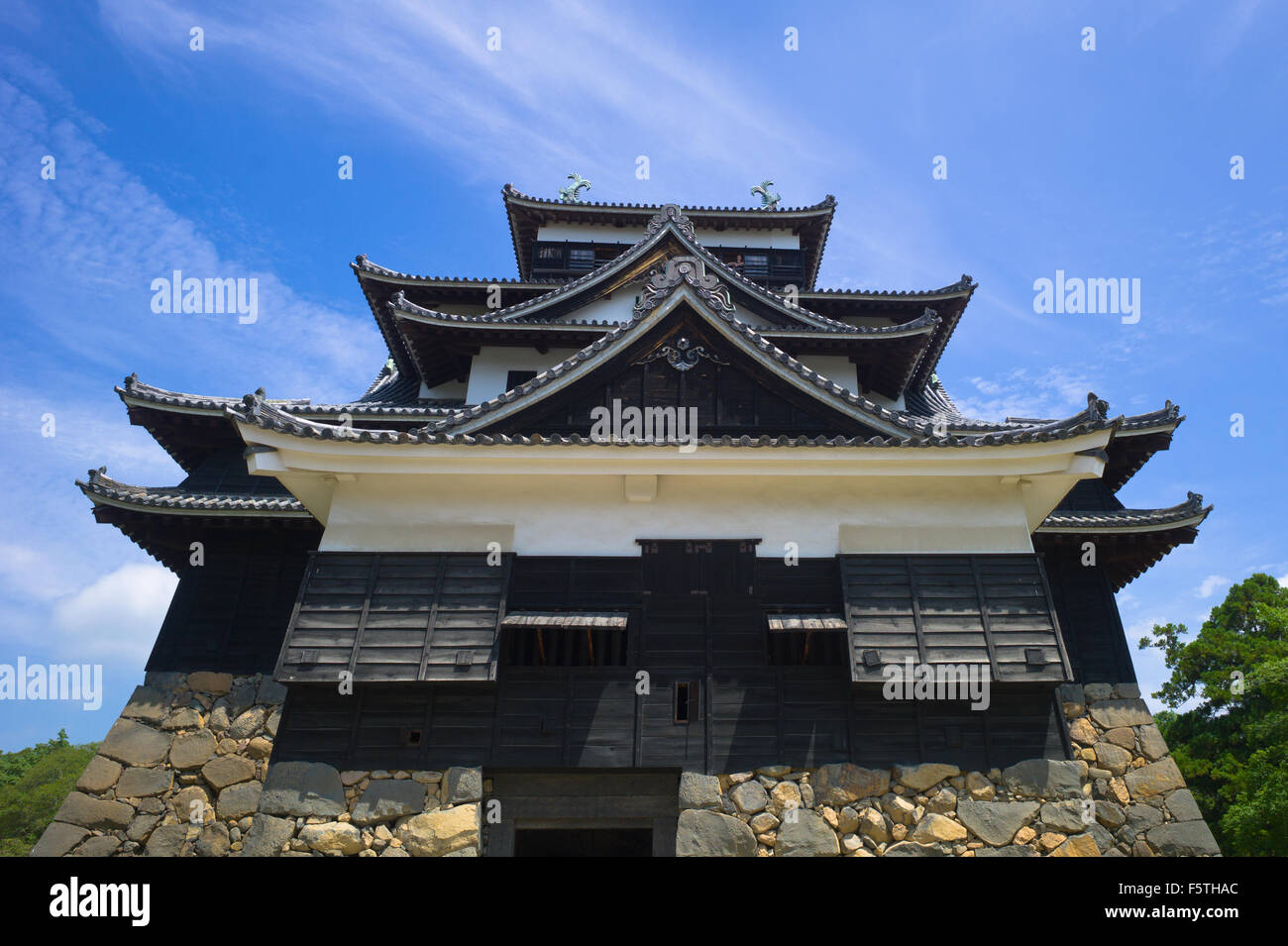 Matsue, Giappone : Matsue castello (circa 1611) in Matsue, prefettura di Shimane, Giappone. Uno dei rimanenti 12 castelli medievali in Giappone, Foto Stock
