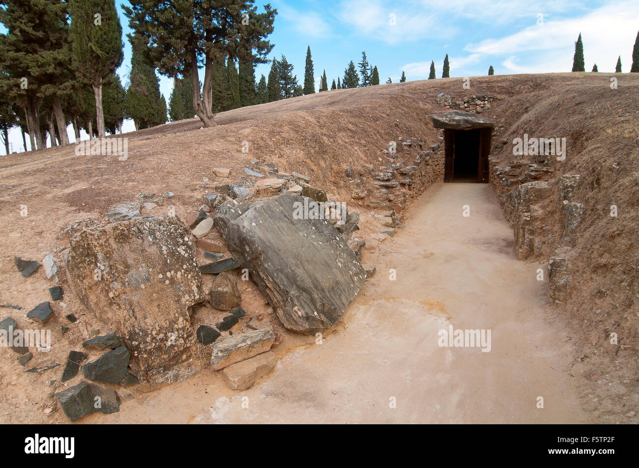 Dolmen El Romeral (1800 BC), Antequera, provincia di Malaga, regione dell'Andalusia, Spagna, Europa Foto Stock