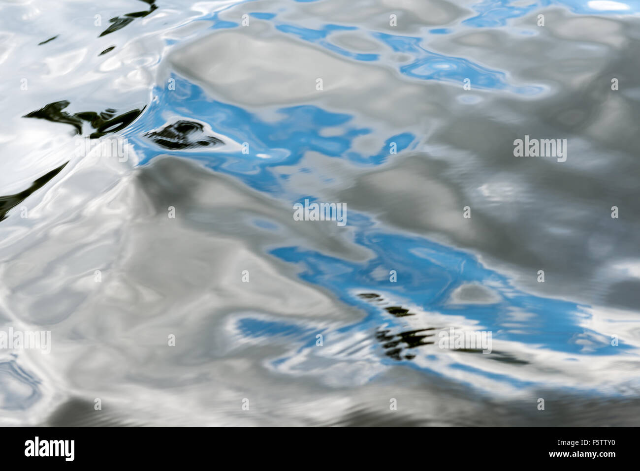 Abstract della superficie dell'acqua Foto Stock