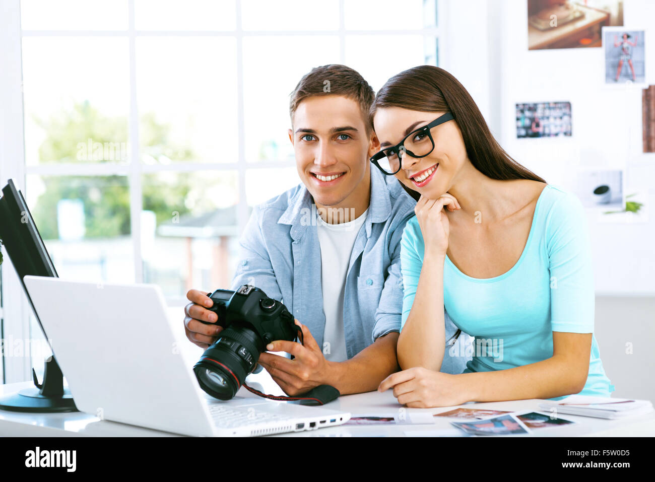 Concept per il fotografo professionista in office Foto Stock