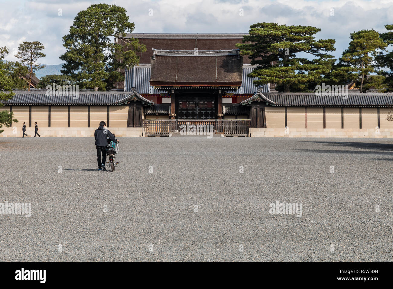 Girato durante una visita a Kyoto Imperial Palace Foto Stock