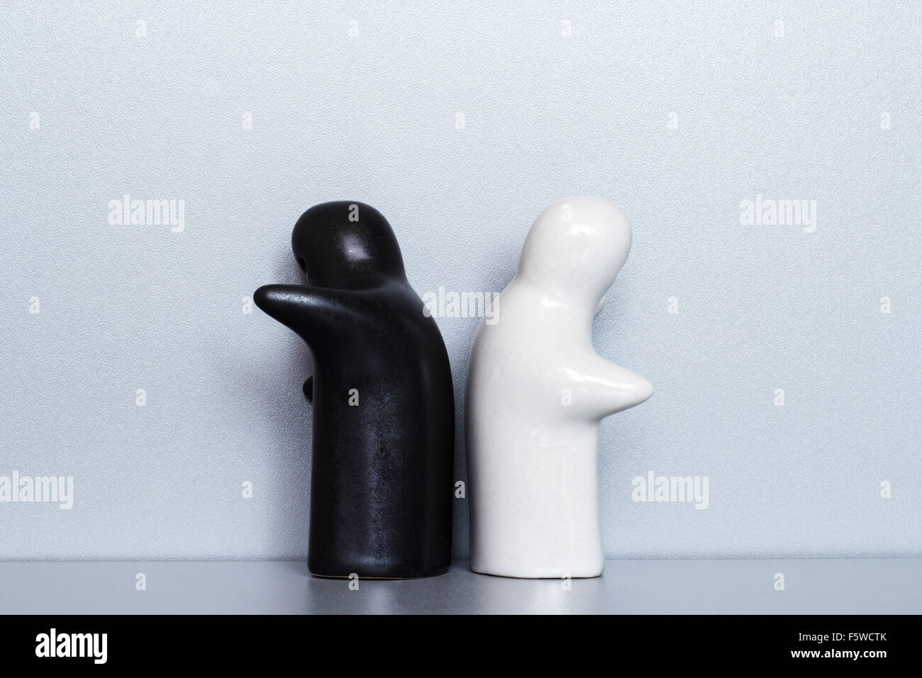 Due figure di ceramica Foto Stock
