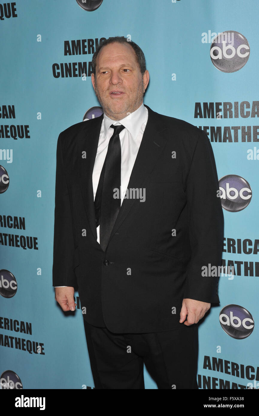 LOS ANGELES, CA - MARZO 27, 2010: Produttore Harvey Weinstein al ventiquattresimo annuale degli American Cinematheque Award Gala, dove Matt Damon fu onorato, presso il Beverly Hilton Hotel. Foto Stock