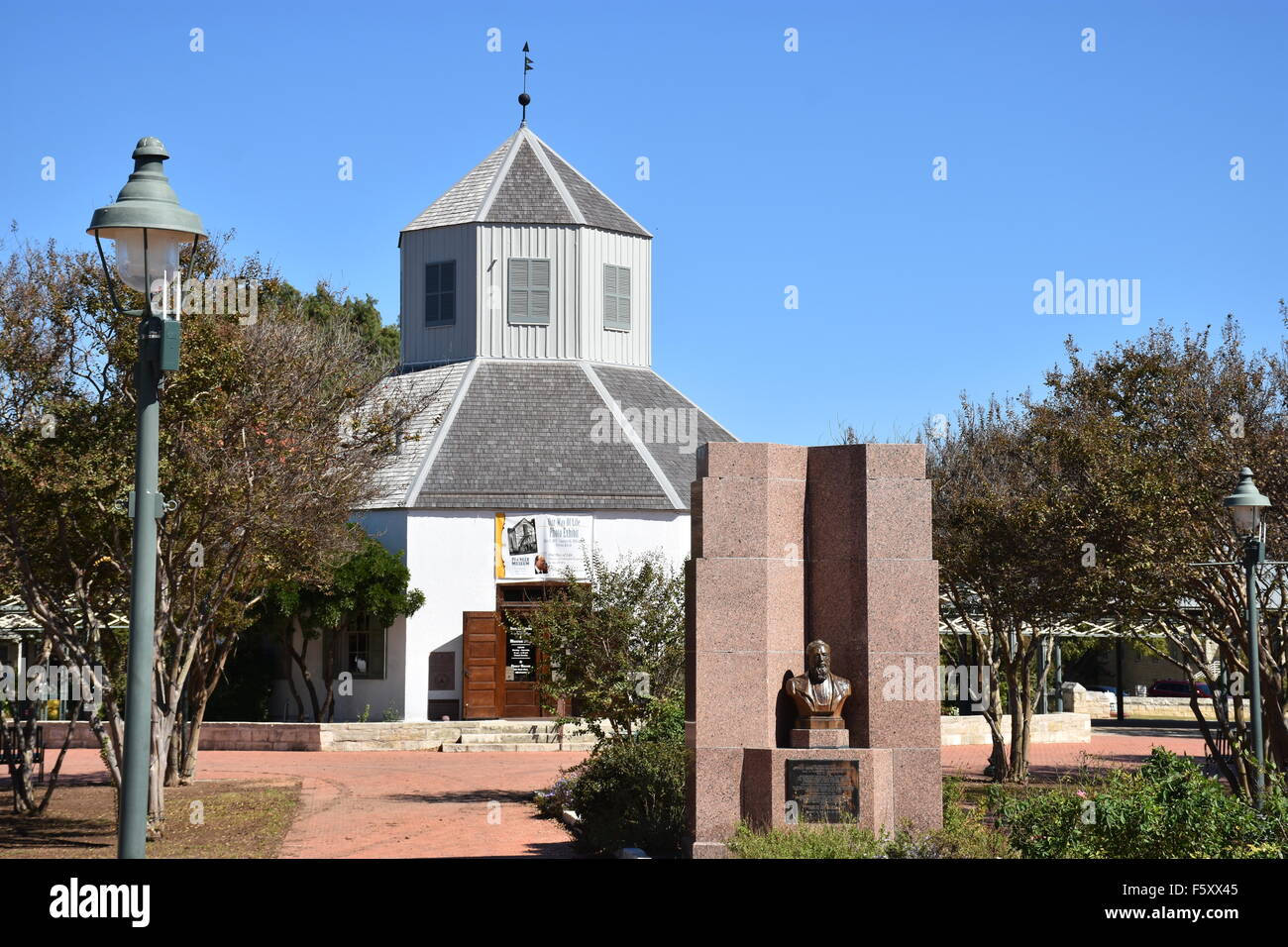 Il 'Vereinskirche assemblea chiesa in Fredericksburg, Texas, Stati Uniti d'America. La città è orgogliosa della sua tradizione tedesca e mantiene il retaggio degli immigrati. È una delle ultime sedi in cui il Texas il tedesco è ancora parlato. Foto: CHRIS MELZER/dpa Foto Stock