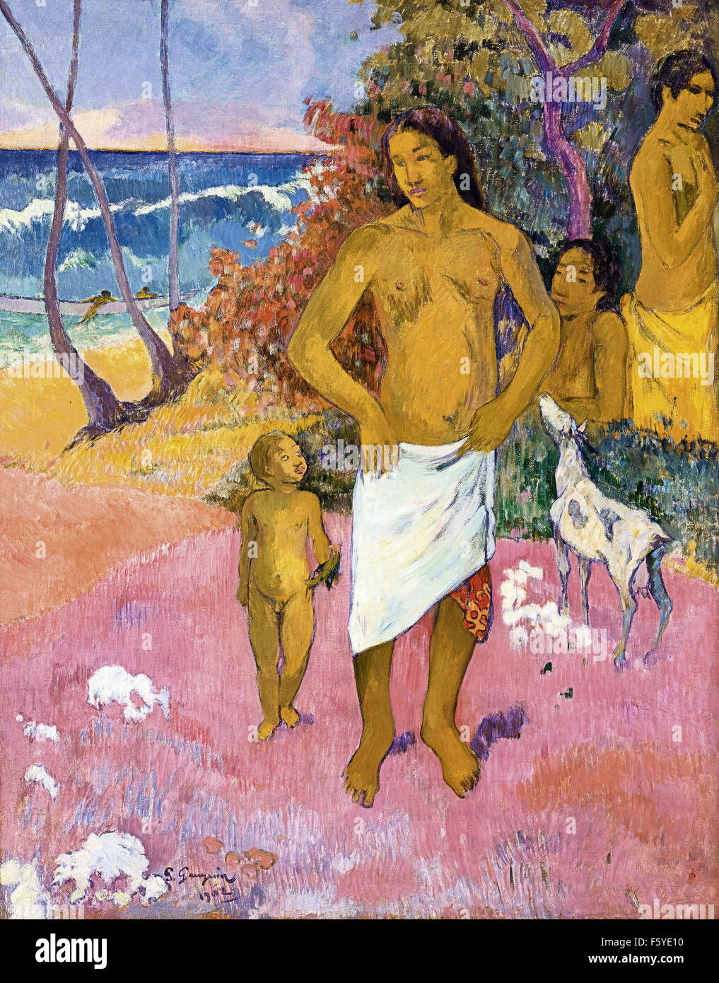 Paul Gauguin - bagnanti Foto Stock