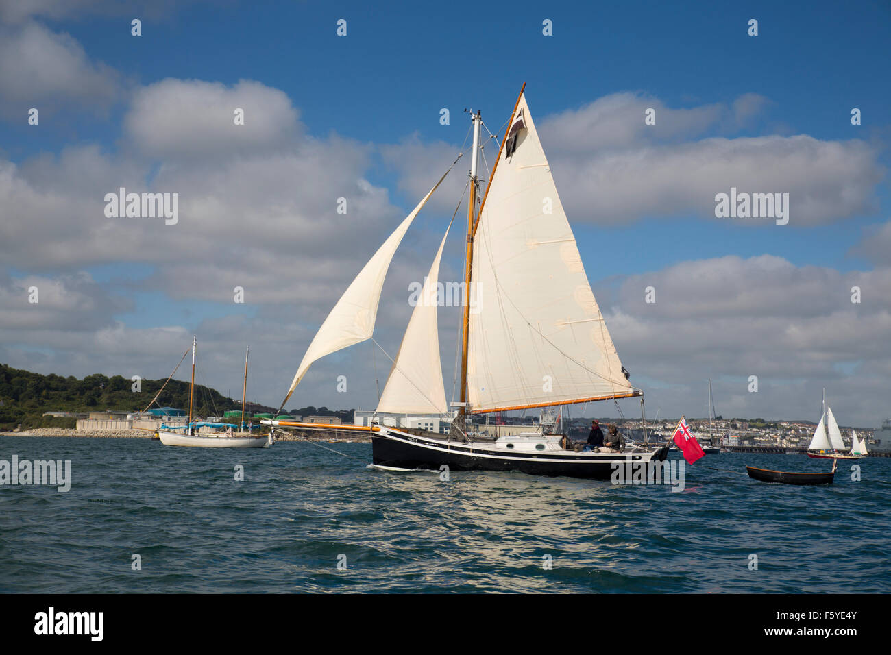 Tall Ships Regatta;; Falmouth 2014 Cornwall, Regno Unito Foto Stock