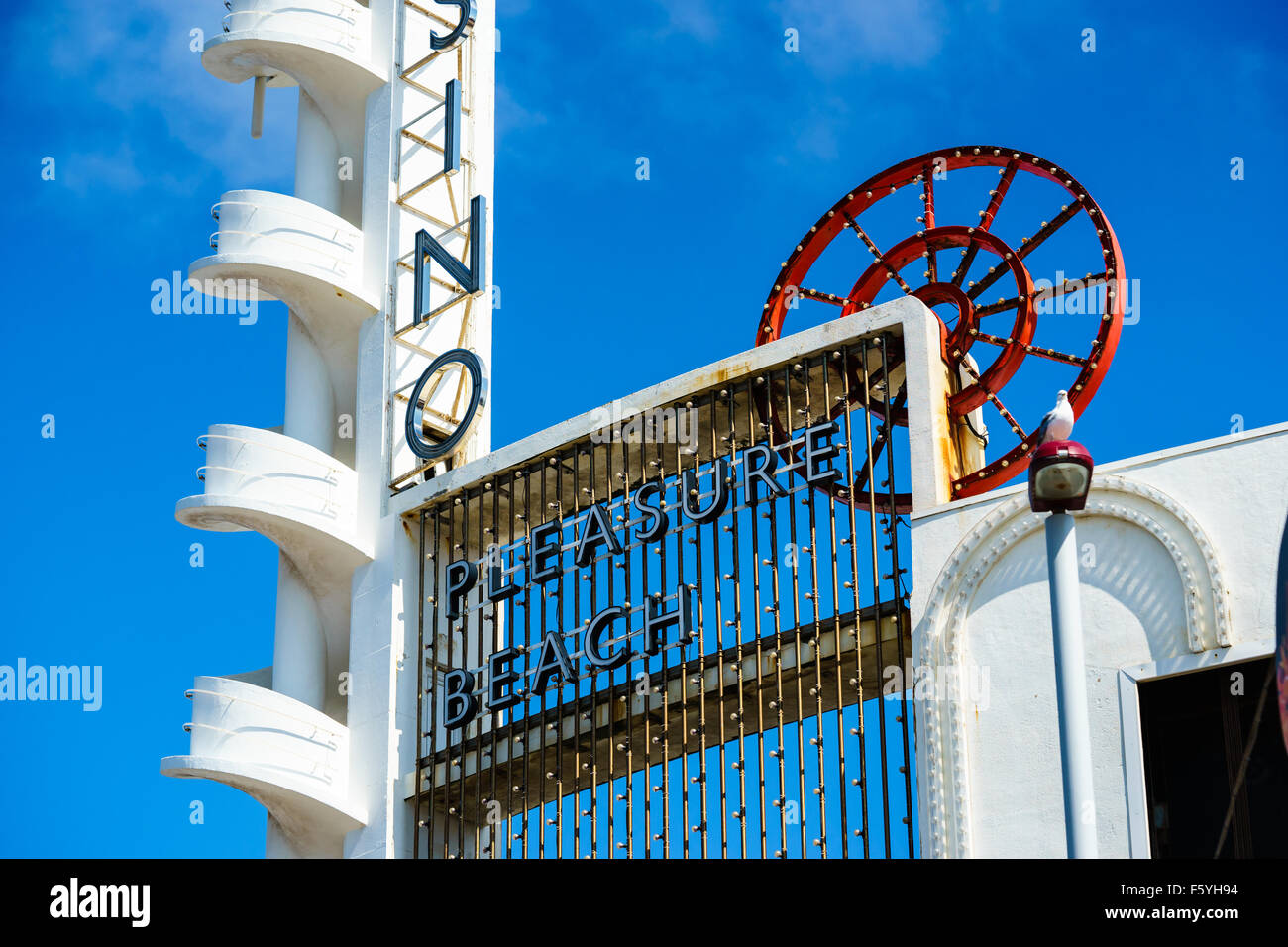 Blackpool Prom Foto Stock