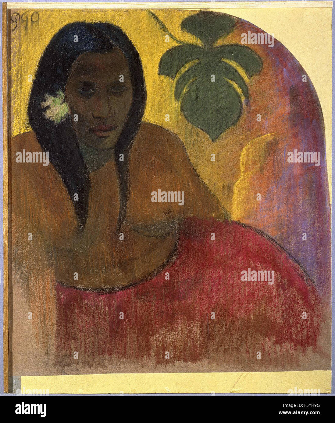 Paul Gauguin - Donna Tahitiana Foto Stock