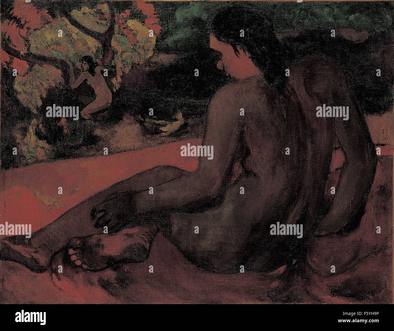 Paul Gauguin - Tahitian-Woman-12350283804 Foto Stock