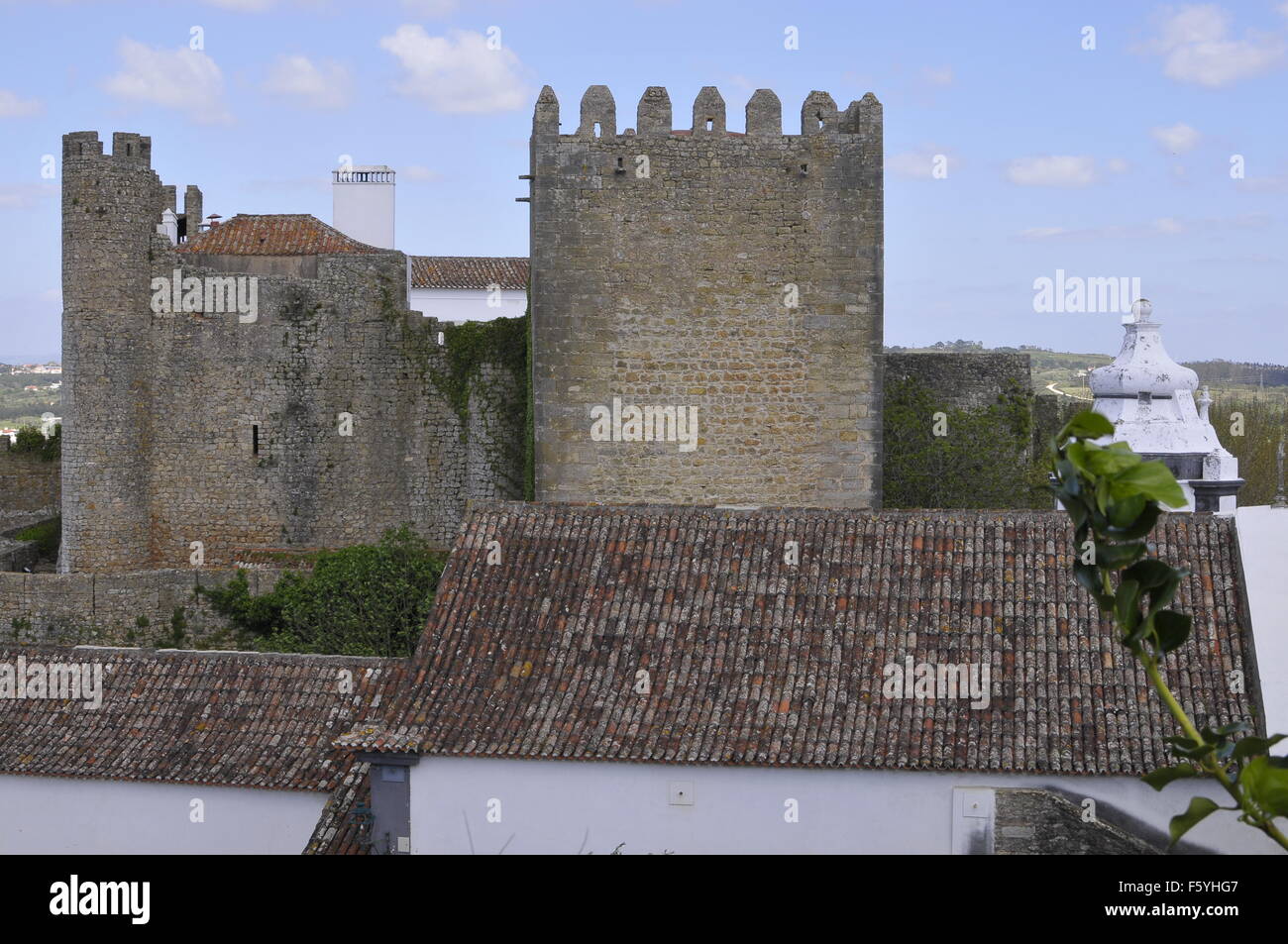 Óbidos, Portogallo, architettura medievale Foto Stock