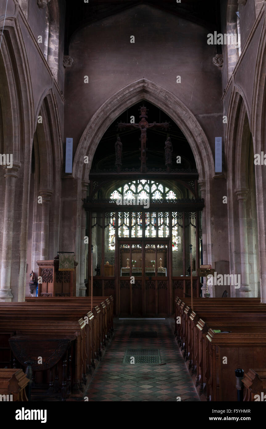 La Chiesa di San Nicola, Islip, Northamptonshire, England, Regno Unito Foto Stock