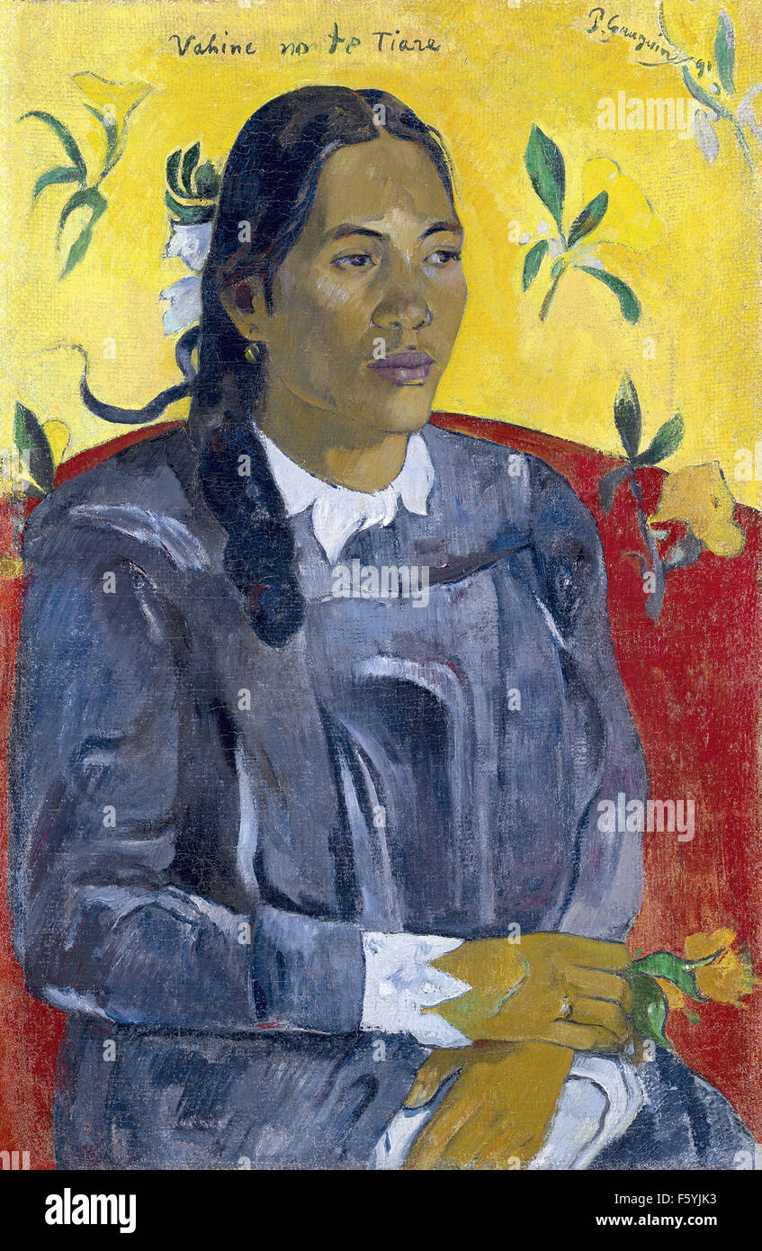 Paul Gauguin - Vahine no te tiarè Foto Stock