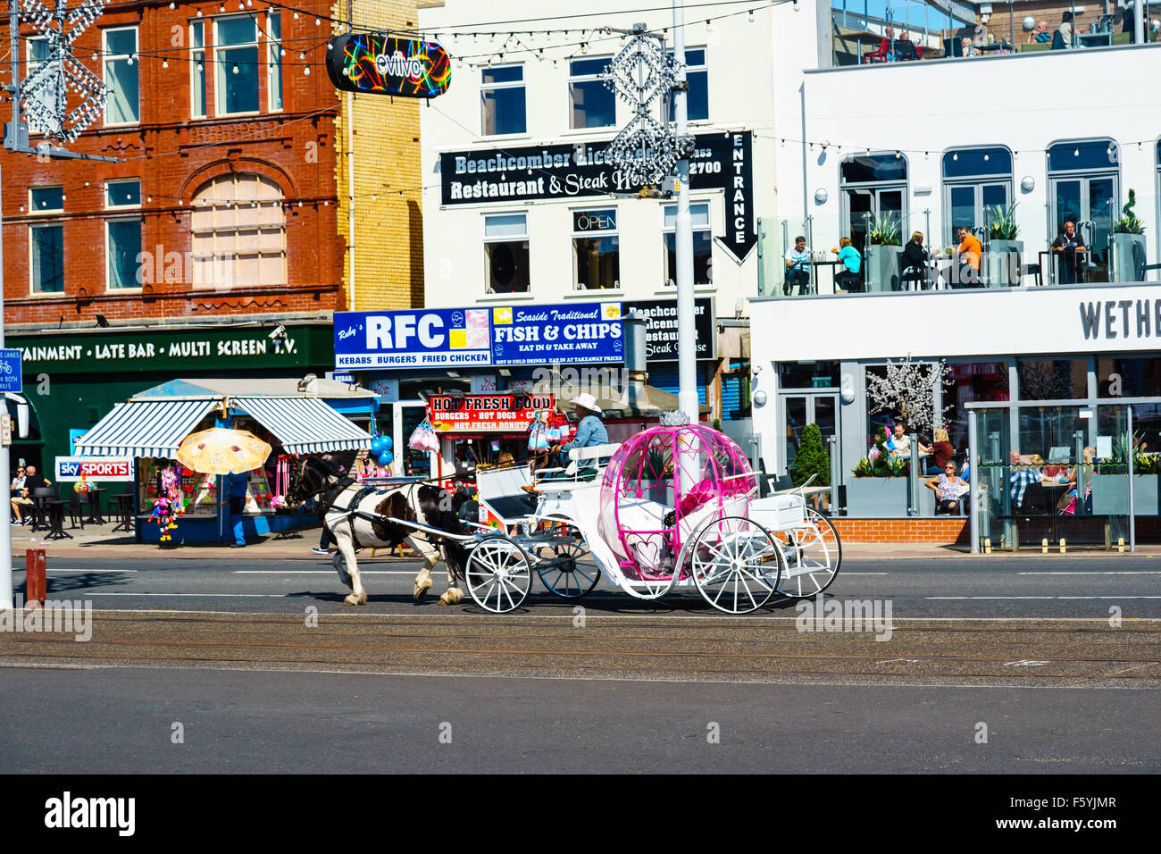 Blackpool Prom Foto Stock