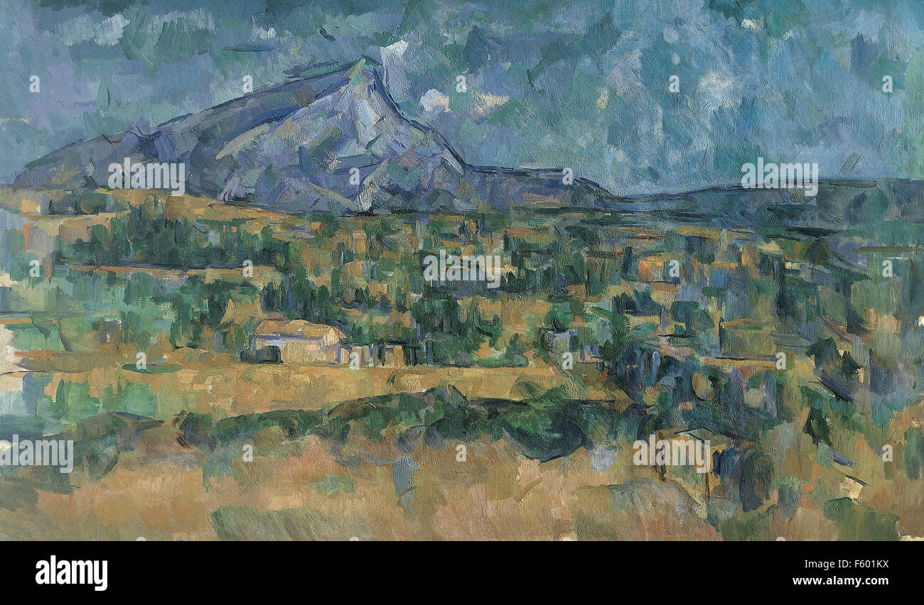 Paul Cézanne - Mont Sainte-Victoire 28 Foto Stock