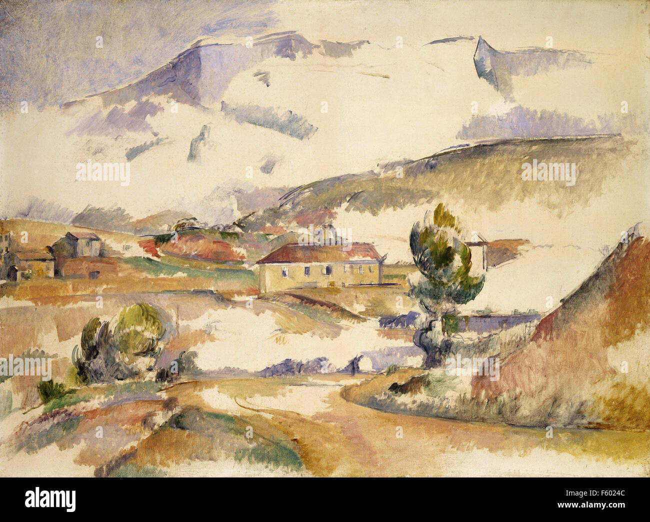 Paul Cézanne - Montagne Sainte Victoire, dal vicino a Gardanne Foto Stock