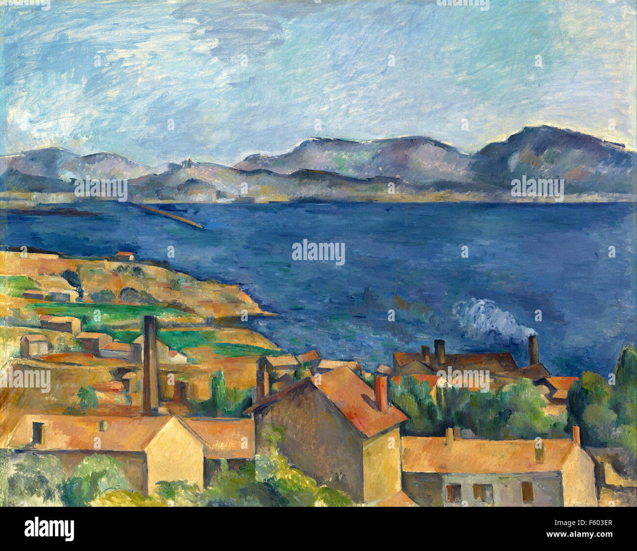 Paul Cézanne - La baia di Marsiglia, visto da L'Estaque Foto Stock
