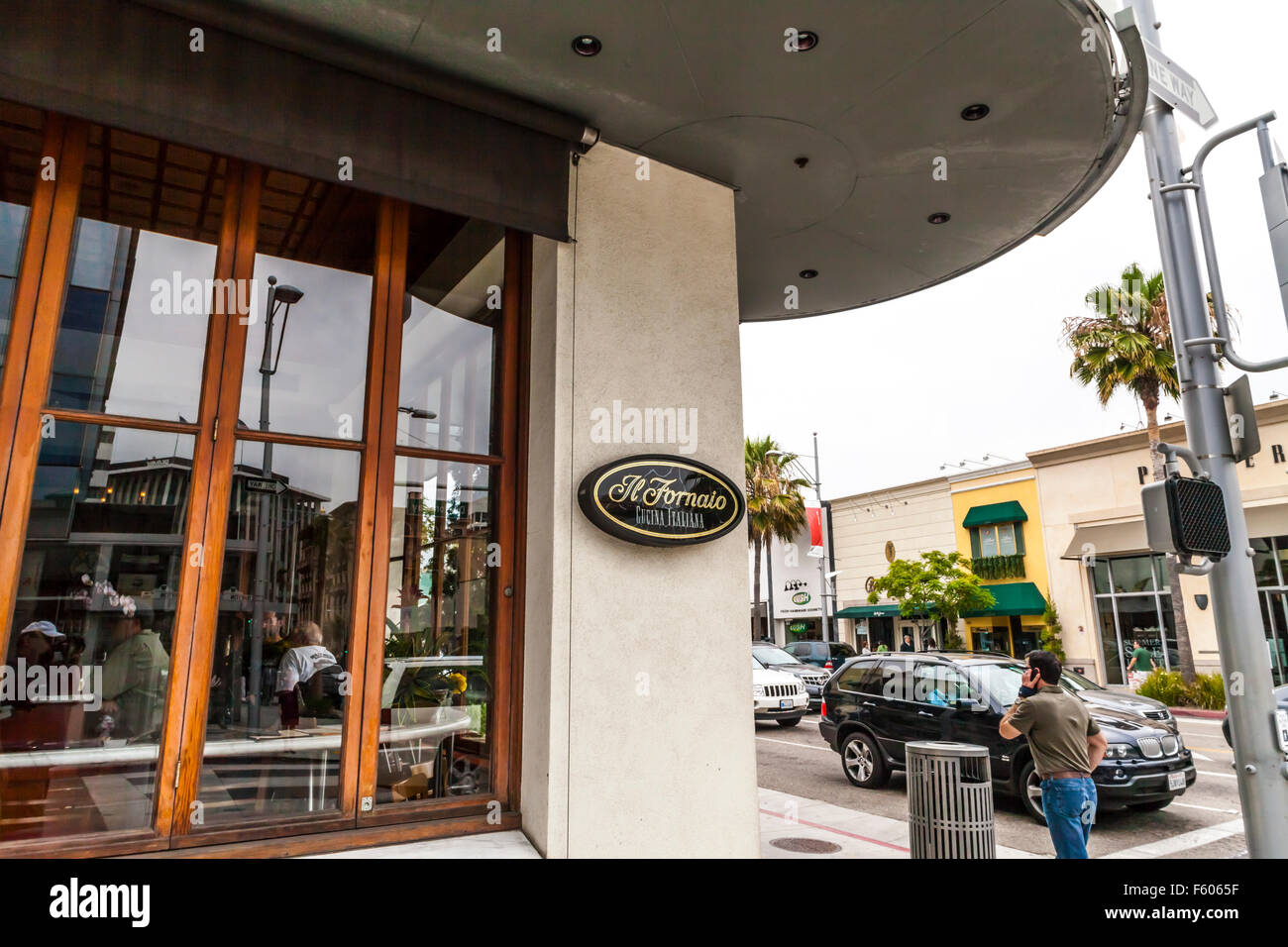 Il ristorante Fornaio in Beverly Hills California Foto Stock