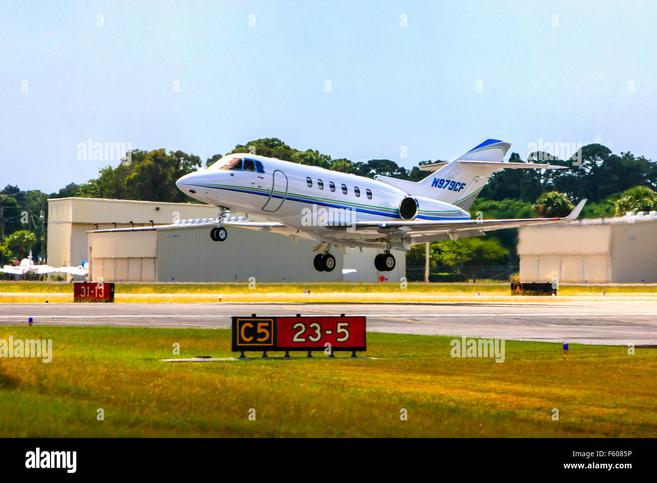 Un Hawker Beechcraft 900XP Società di Executive jet Foto Stock