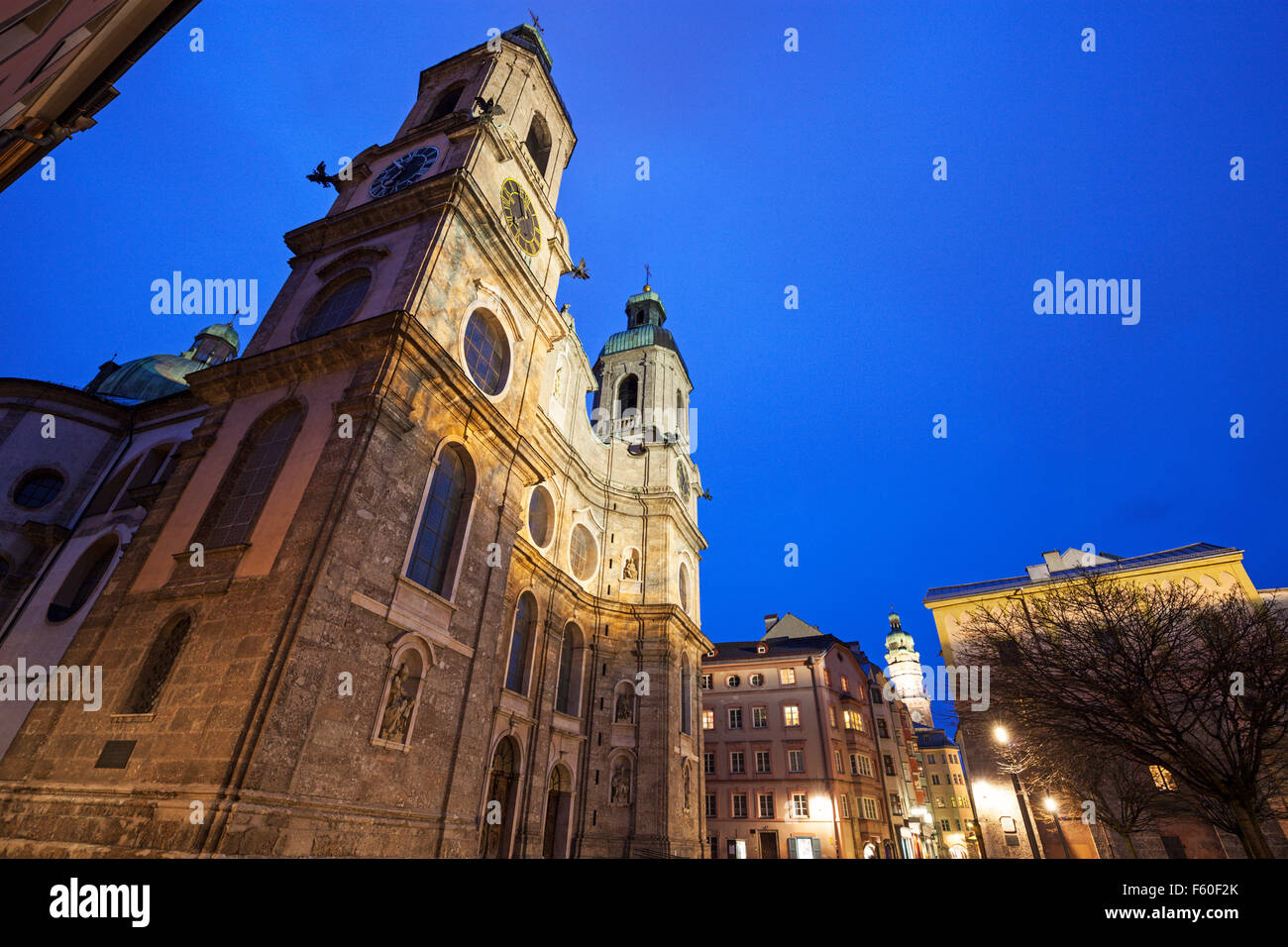La Cattedrale di San Giacomo a Innsbruck Foto Stock