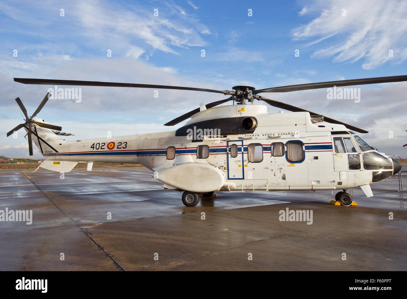 Spanish Air force Eurocopter Cougar elicottero VIP Foto Stock